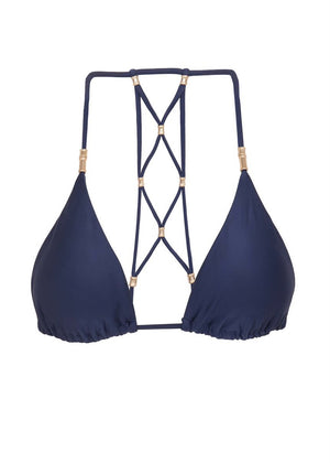 BIKINI AZUL MACRAMÉ