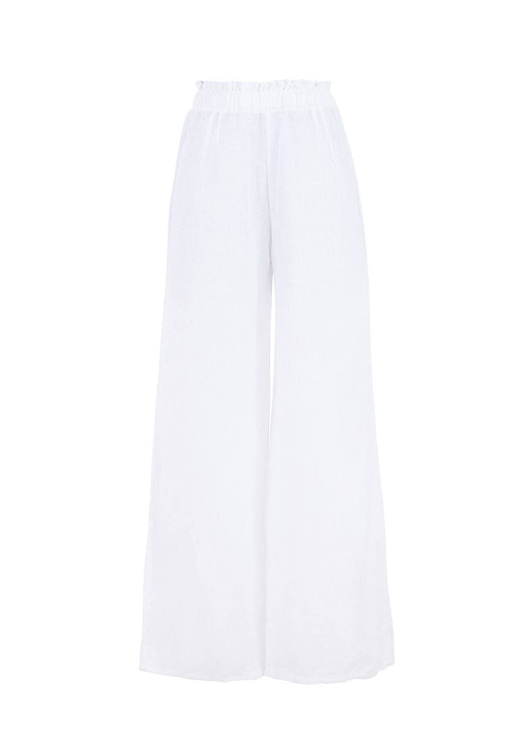 PANTALÓN DE LINO BLANCO