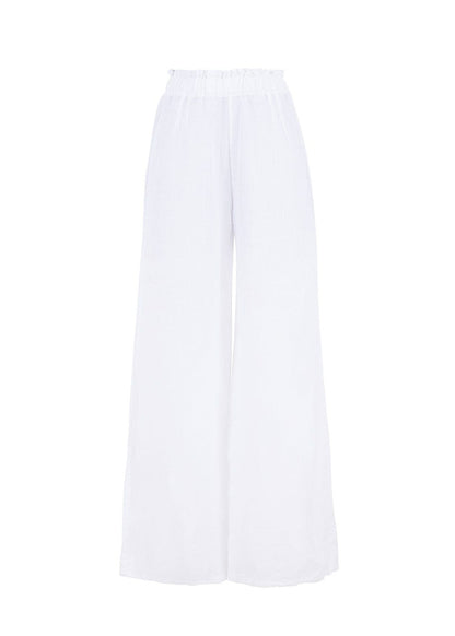PANTALÓN DE LINO BLANCO