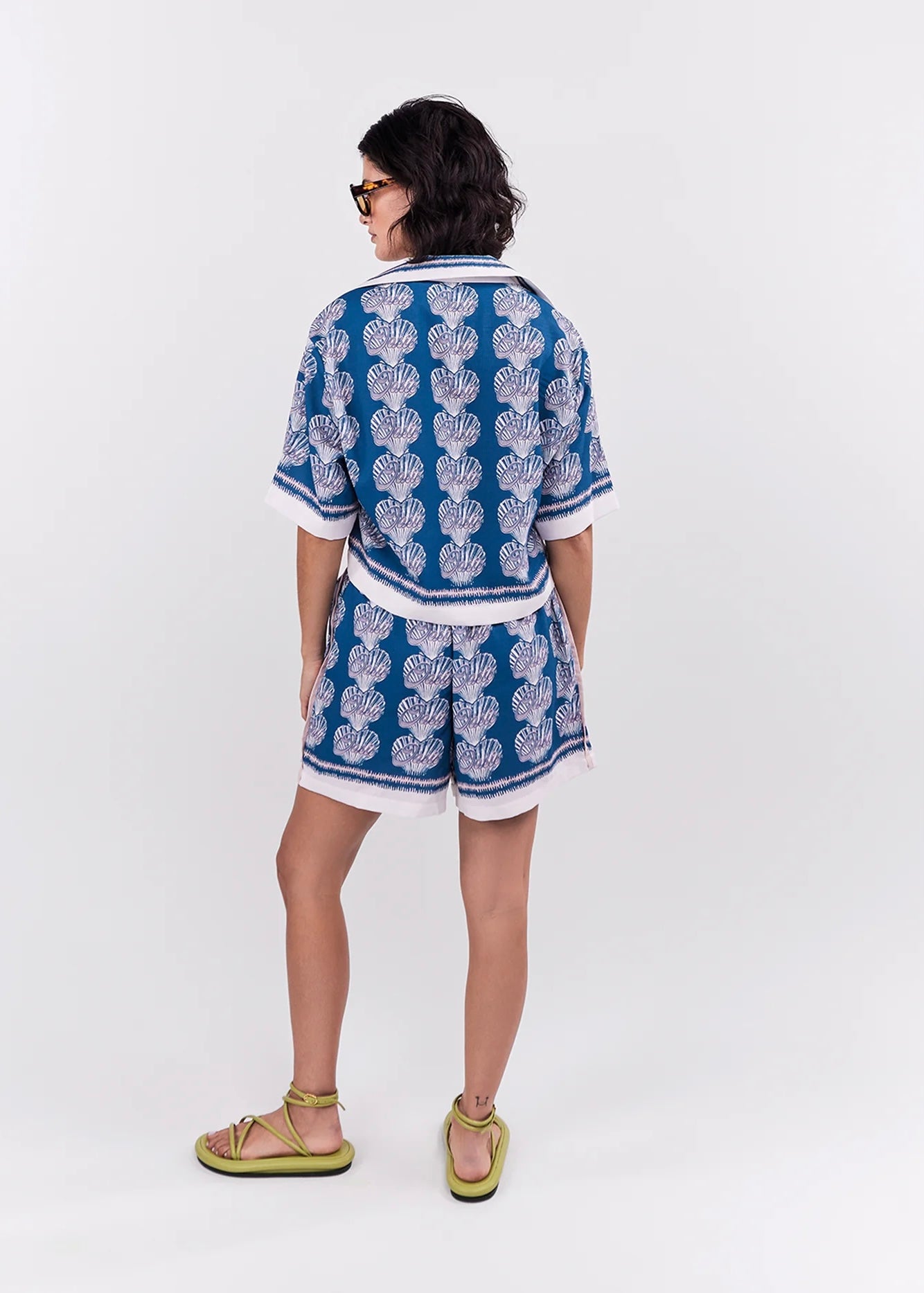 SHORT OASIS CONCHAS AZUL