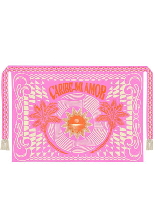PAREO CARIBE ROSA Y NARANJA