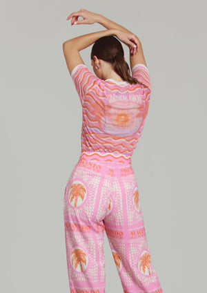TOP MESH ROSA Y NARANJA