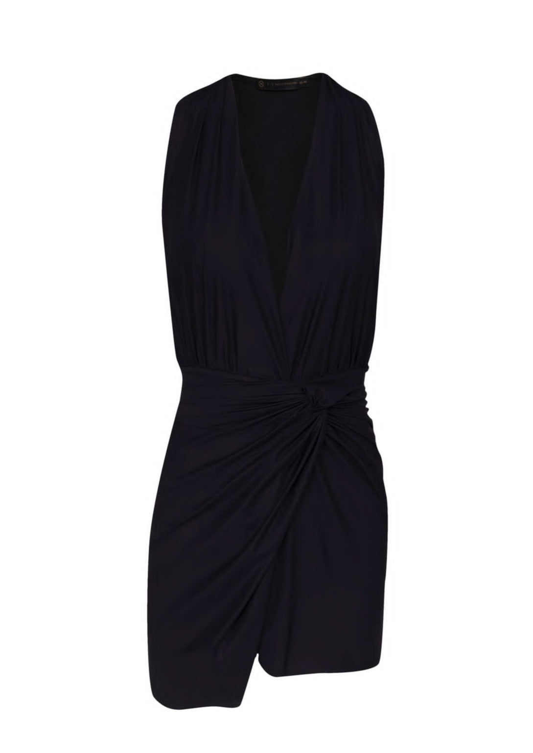 VESTIDO CORTO NEGRO NUDO
