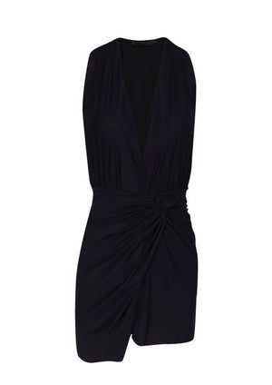 VESTIDO CORTO NEGRO NUDO