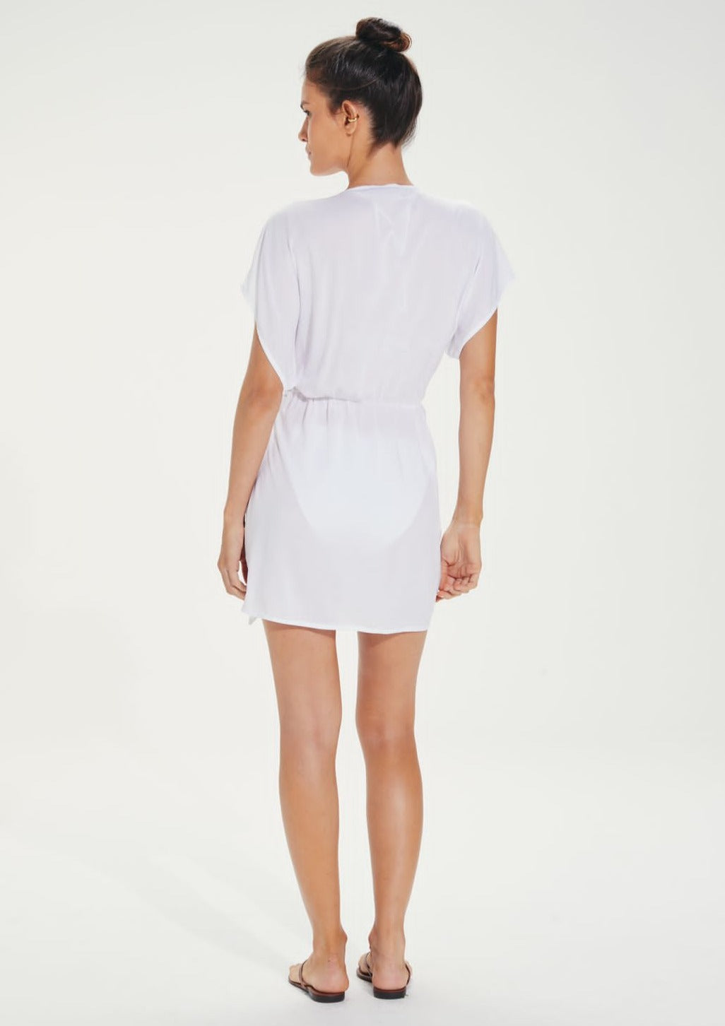 VESTIDO CORTO BLANCO NUDO