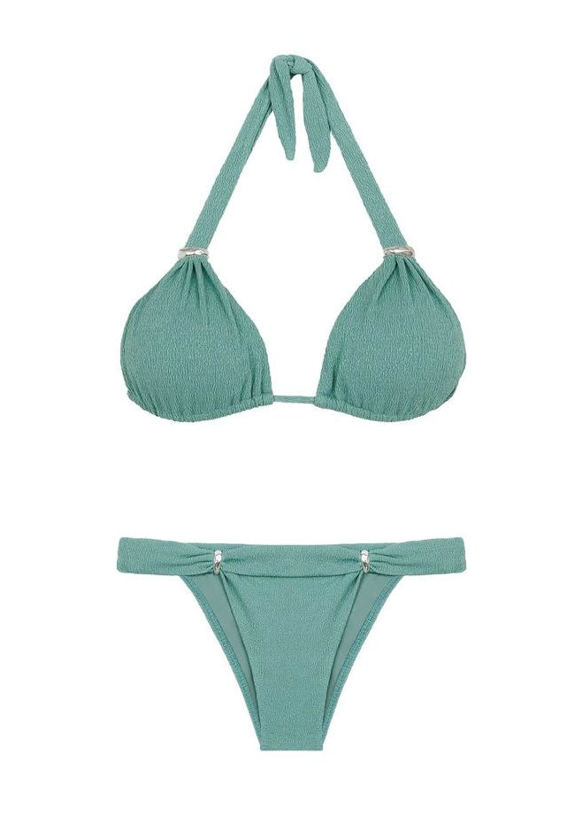 BIKINI VERDE MENTA CON DETALLES