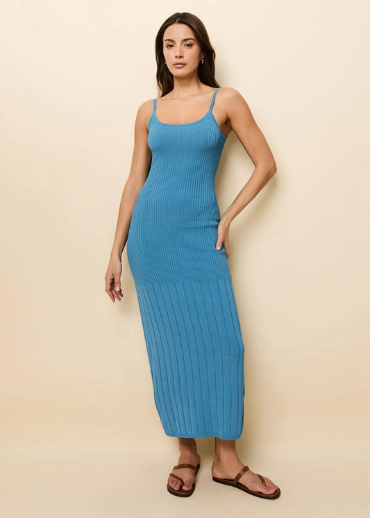VESTIDO LARGO AZUL