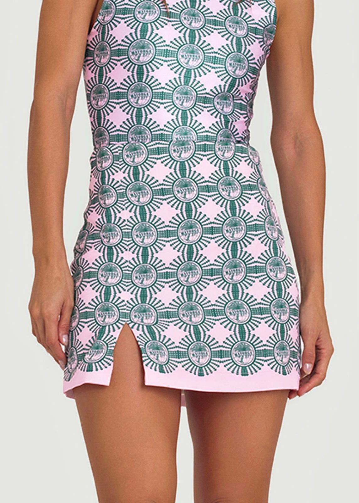 MINI FALDA ROSA Y VERDE