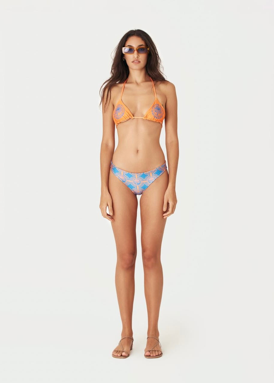BIKINI AZUL CON NARANJA
