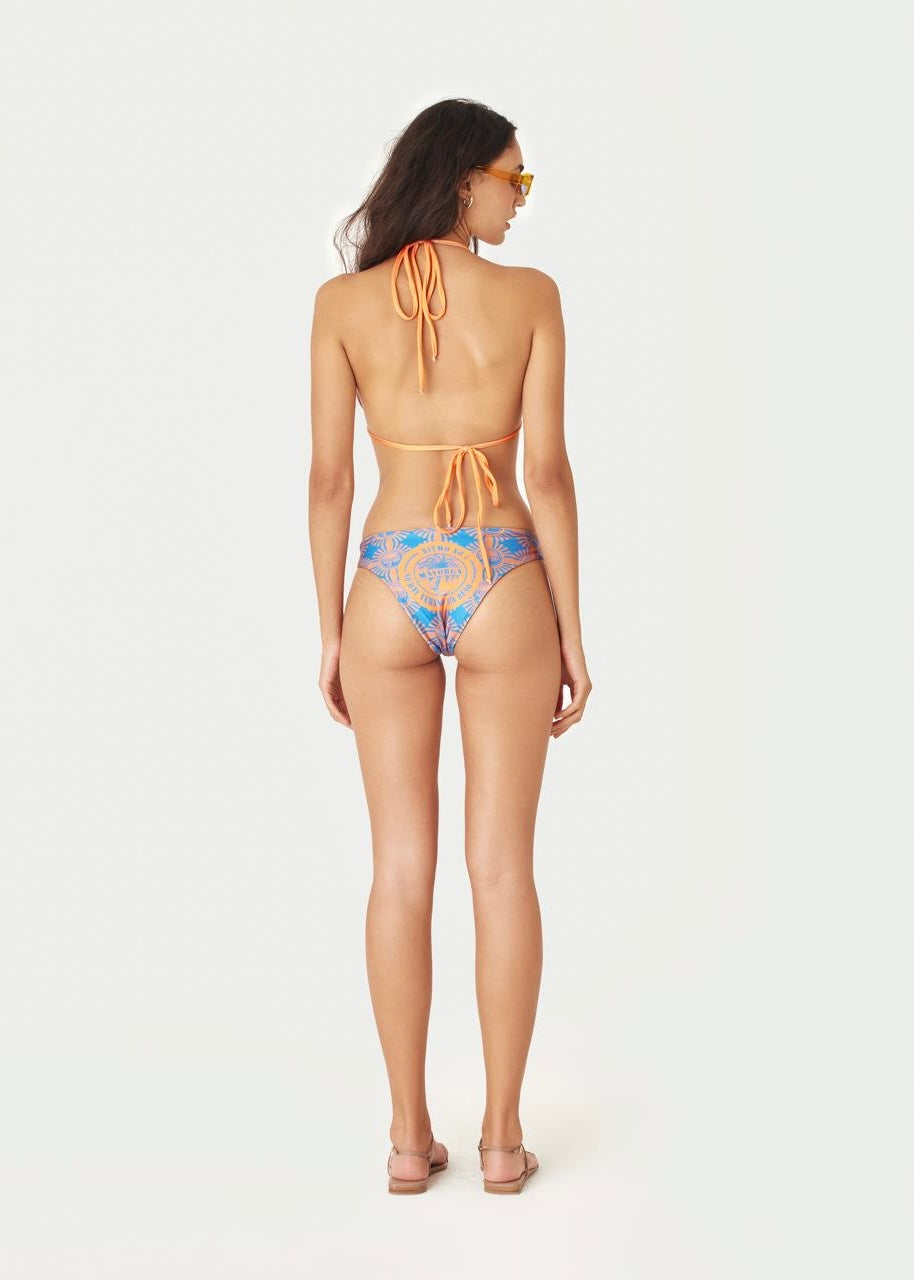 BIKINI AZUL CON NARANJA