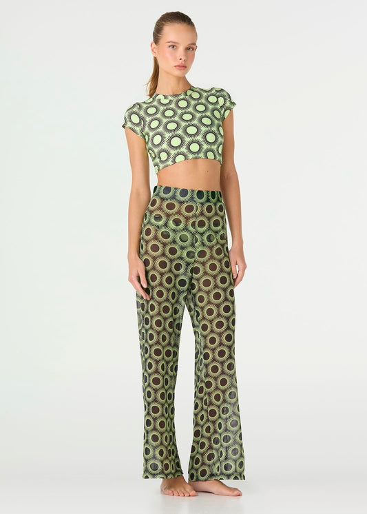 PANTALÓN NEGRO Y VERDE