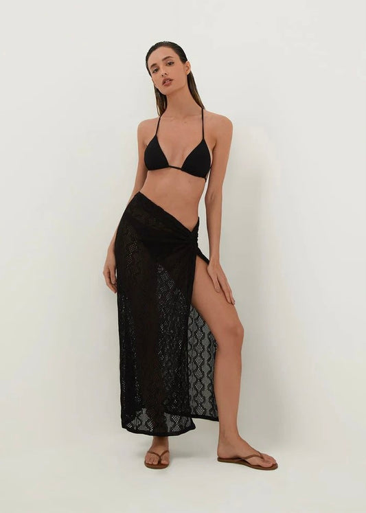 FALDA NEGRA TEJIDA