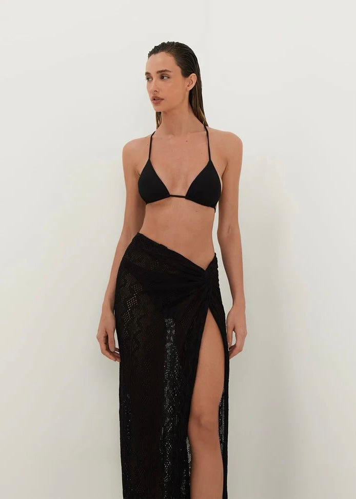 FALDA NEGRA TEJIDA