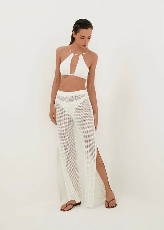 PANTALÓN BLANCO TEJIDO
