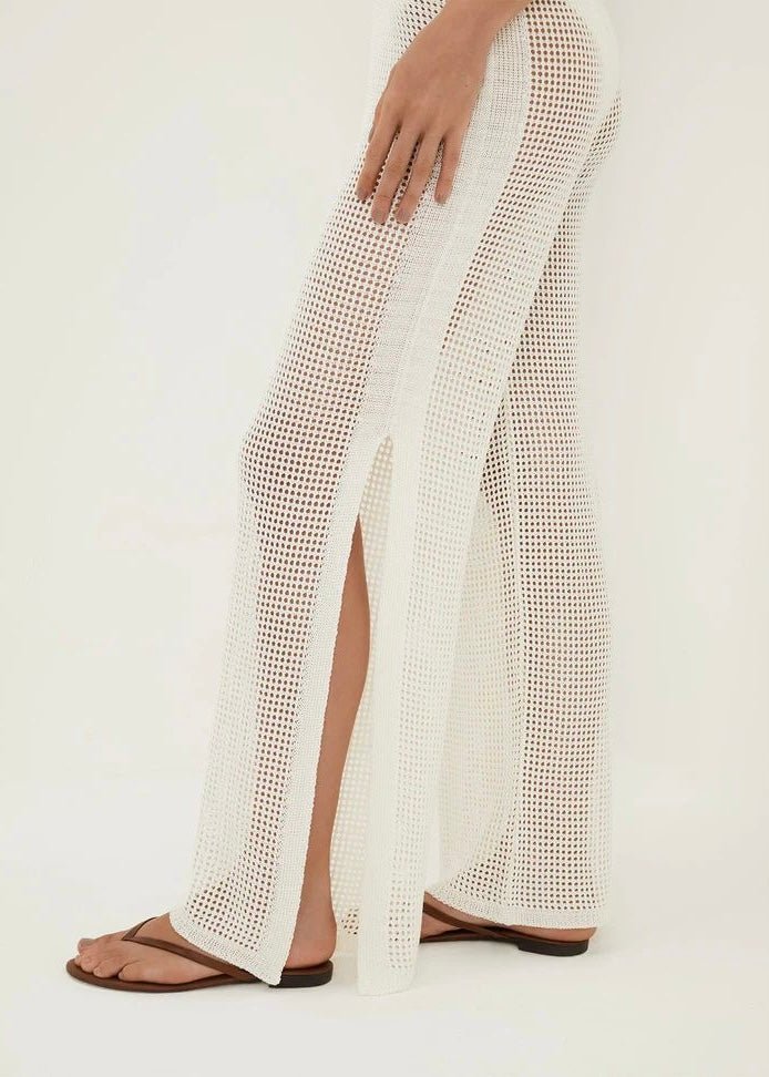 PANTALÓN BLANCO TEJIDO