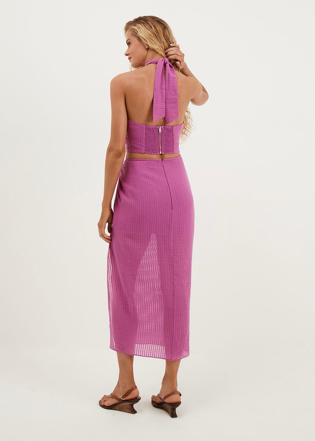 SET FALDA Y TOP ROSA