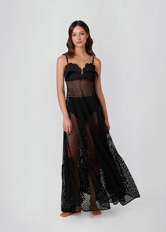 VESTIDO LARGO RED NEGRO