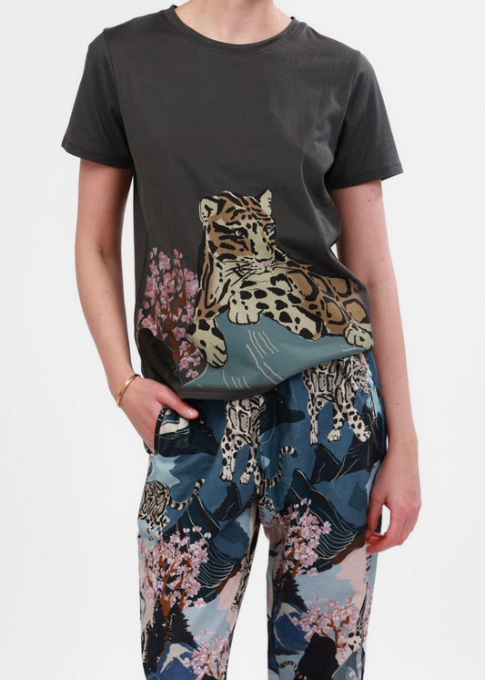 TOP LEOPARDO AZUL