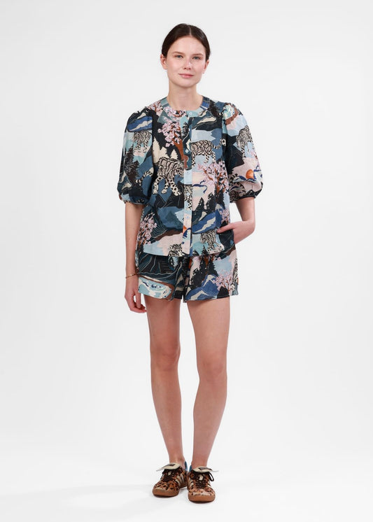 SET SHORT LEOPARDO