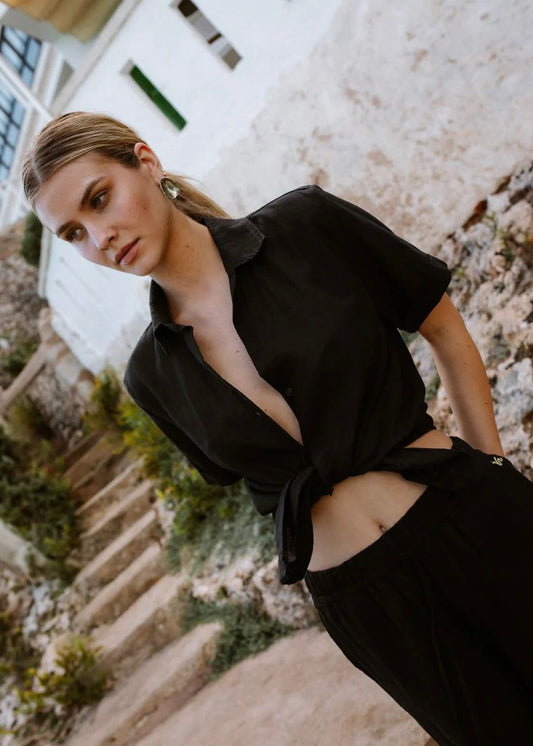 CAMISA LINO NEGRA