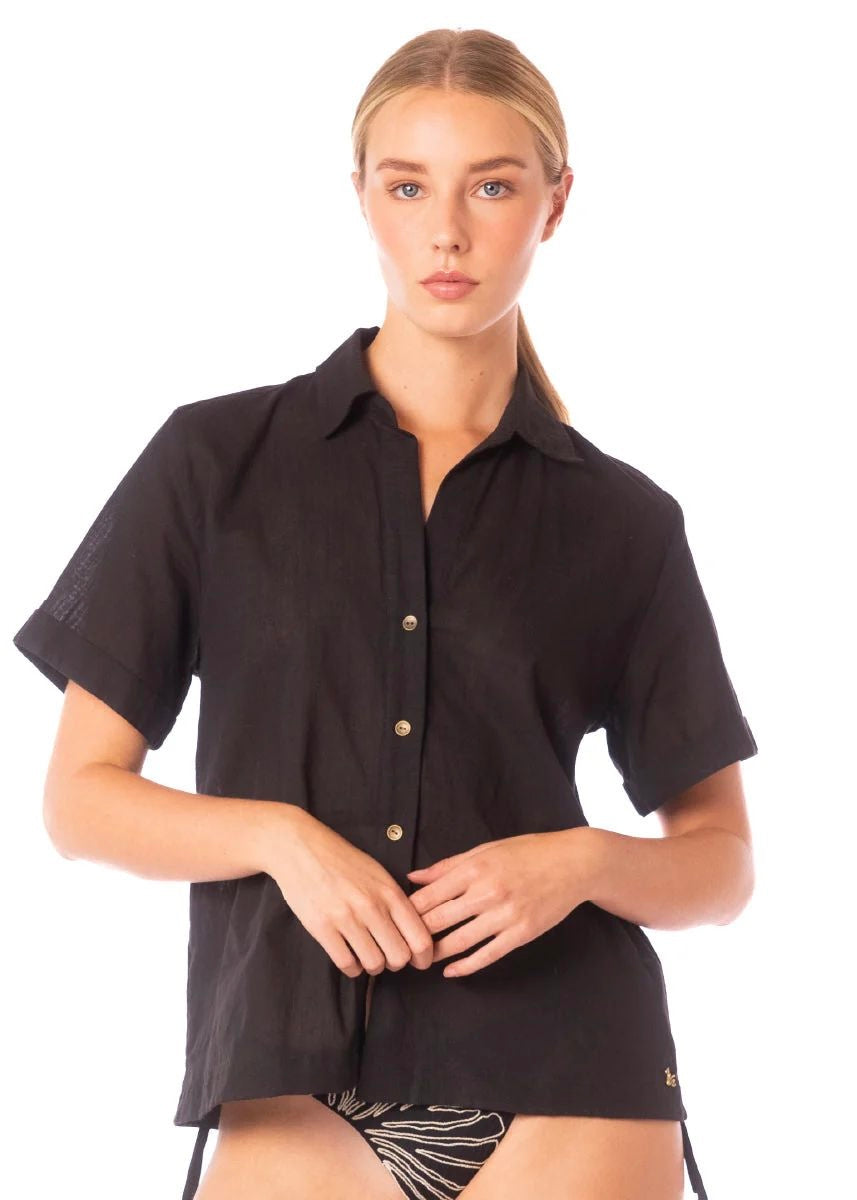 CAMISA LINO NEGRA