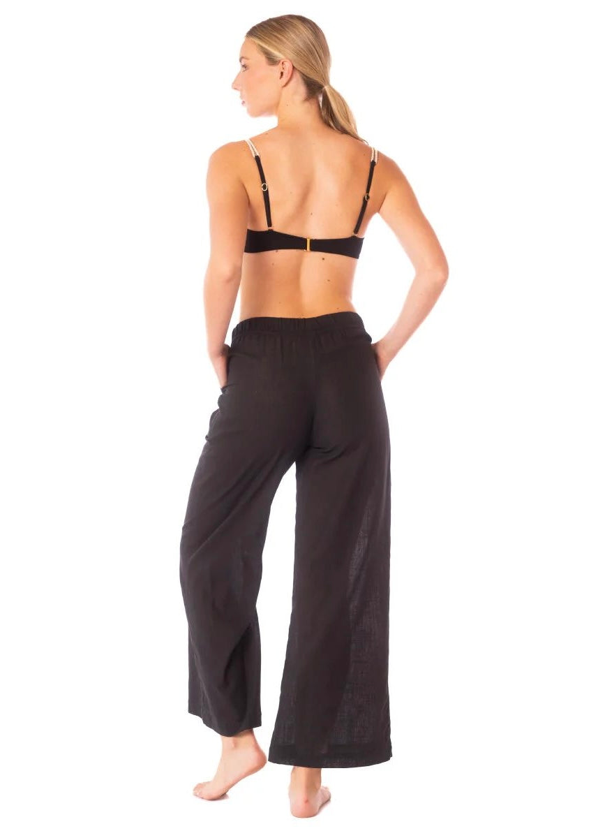 PANTALÓN LINO NEGRO