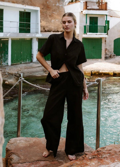 CAMISA LINO NEGRA