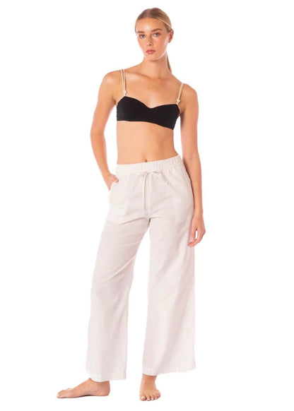 PANTALÓN LINO BLANCO