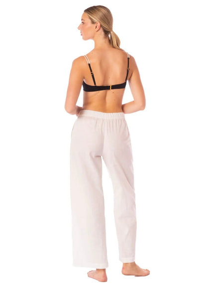 PANTALÓN LINO BLANCO