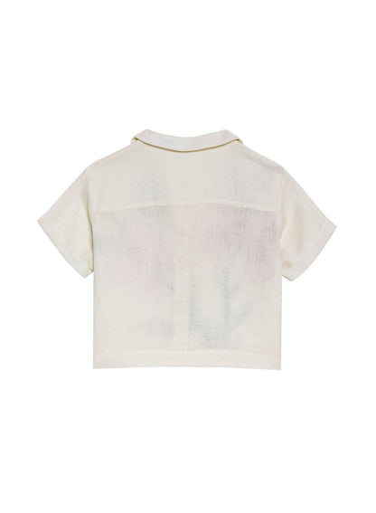 SET BLANCO CON FLORES