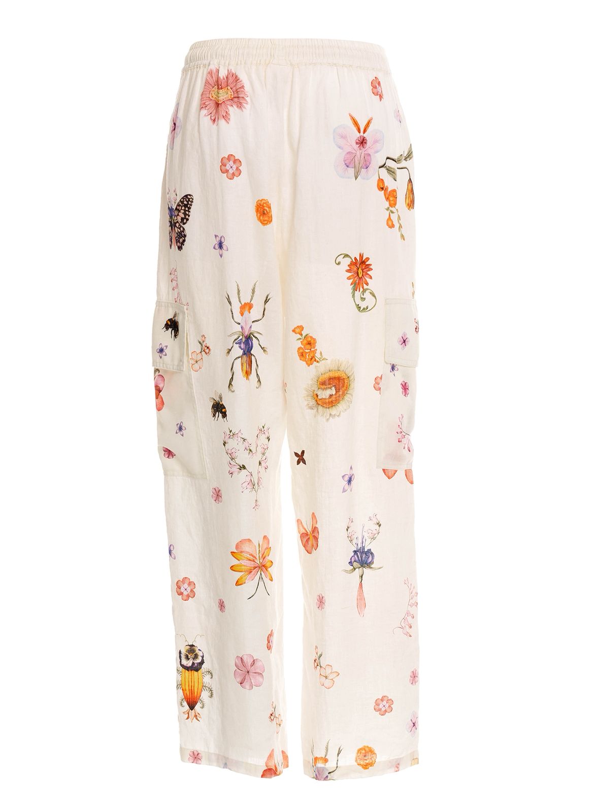 SET BLANCO CON FLORES
