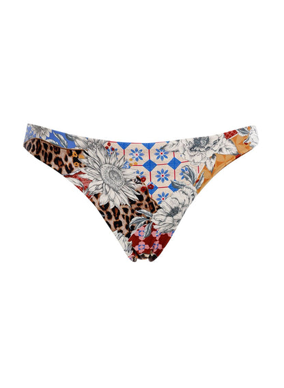 BIKINI CAFÉ ESTAMPADO REVERSIBLE A ANIMAL PRINT
