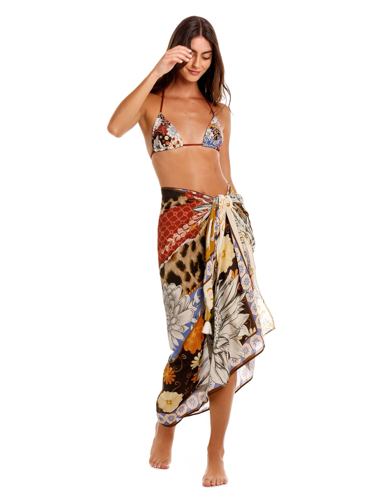 BIKINI CAFÉ ESTAMPADO REVERSIBLE A ANIMAL PRINT