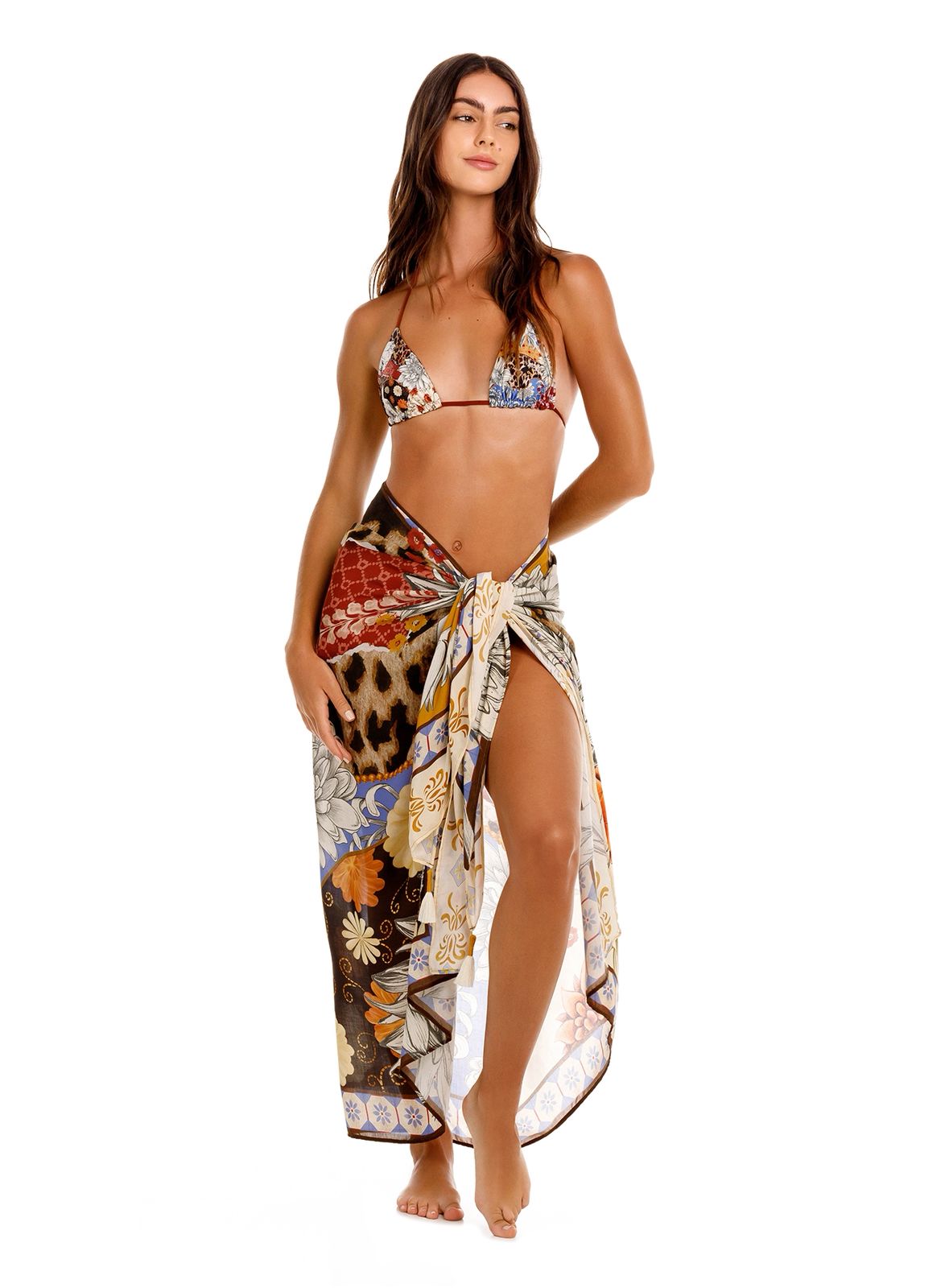 BIKINI CAFÉ ESTAMPADO REVERSIBLE A ANIMAL PRINT