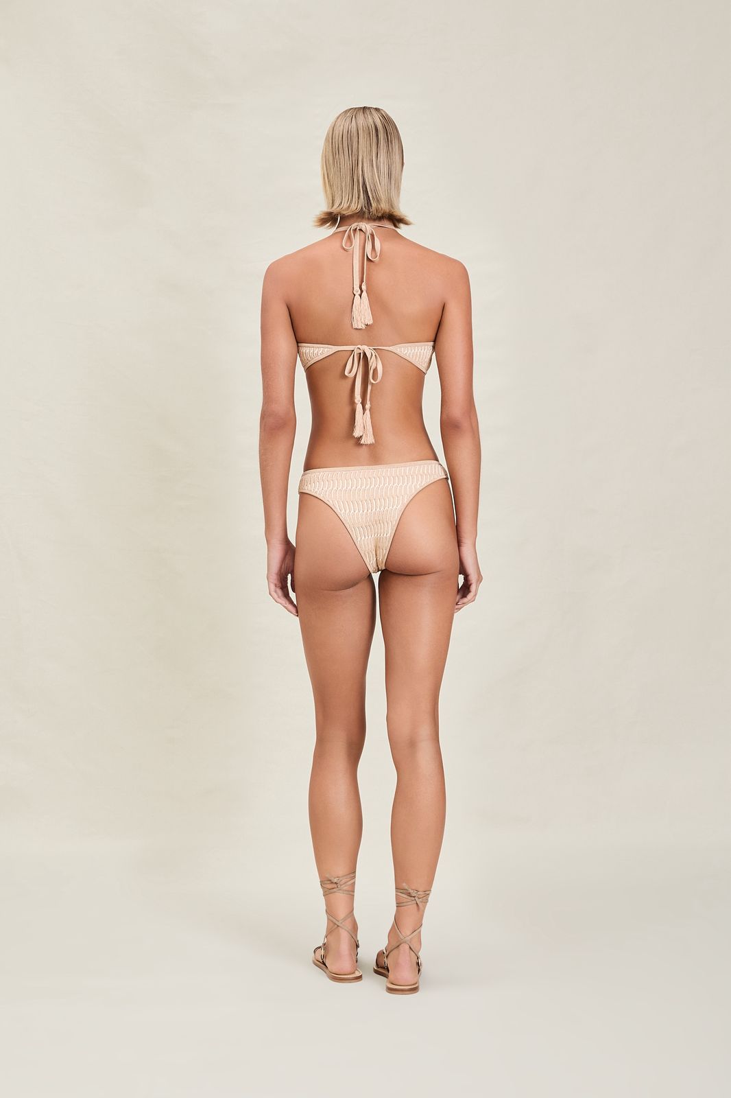 BIKINI DORADO TEX BEIGE STRAPLESS
