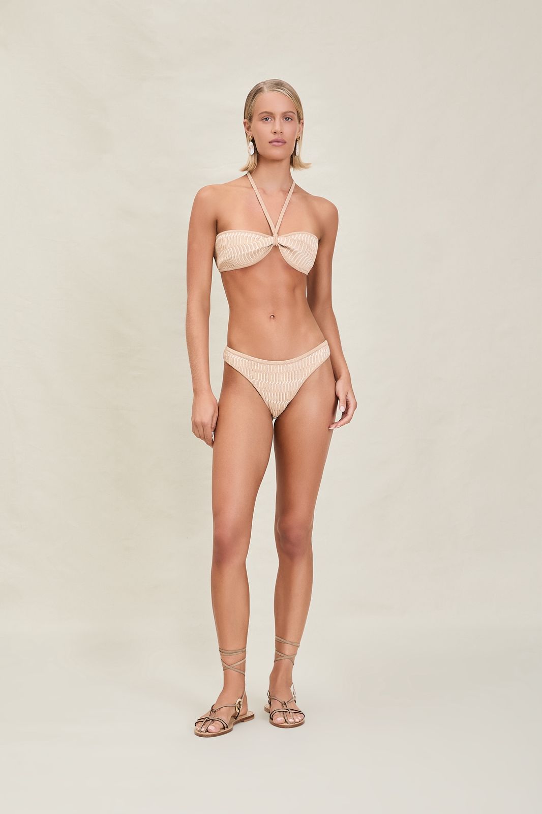 BIKINI DORADO TEX BEIGE STRAPLESS