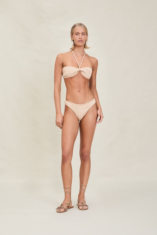 BIKINI DORADO TEX BEIGE STRAPLESS