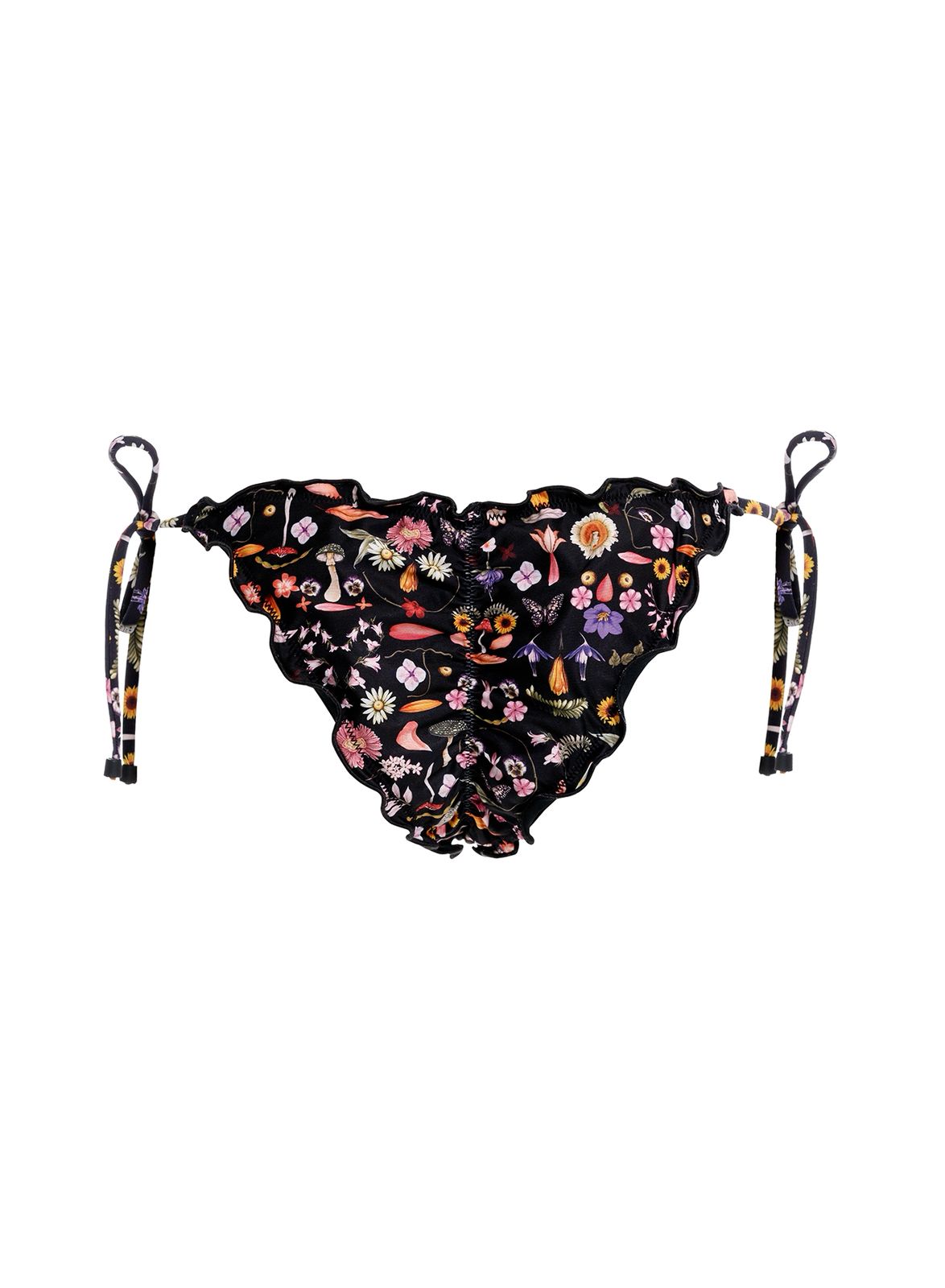 BIKINI NEGRO CON ESTAMPADO DE FLORES