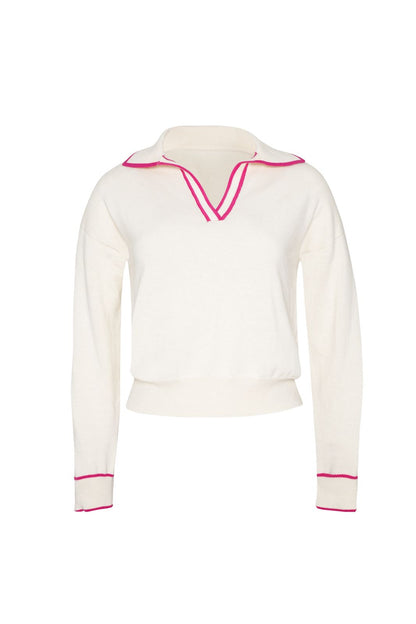 SET POLO BLANCO ROSA