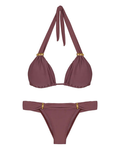 BIKINI BERENJENA CON APLICACIONES