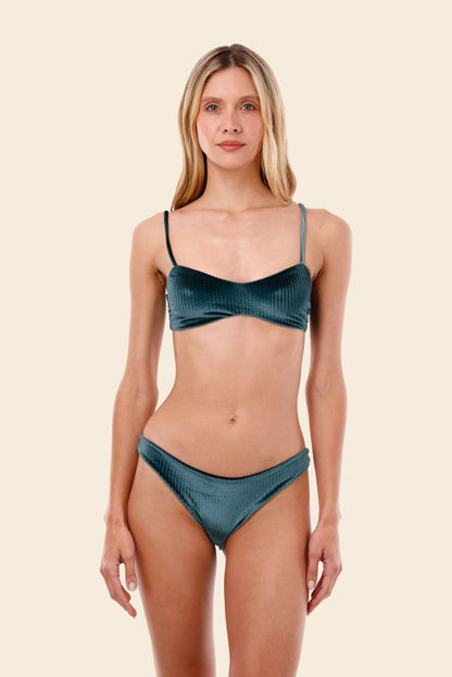 BIKINI AZUL TERCIOPELO