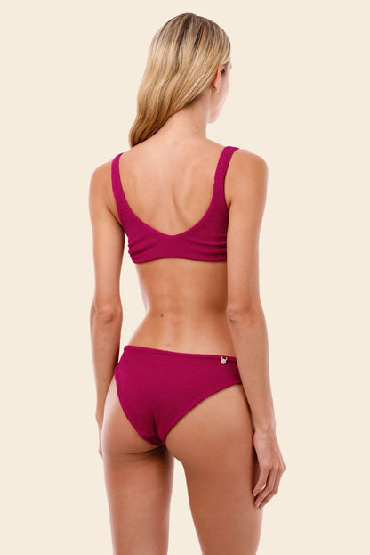 BIKINI FUCSIA CON TEXTURA ARGOLLAS