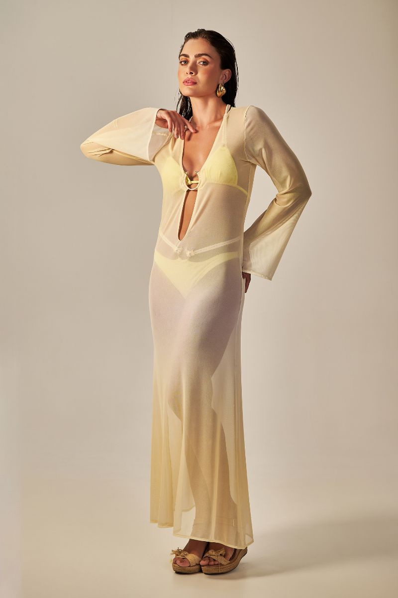 TÚNICA LARGA AMARILLO DEGRADADO