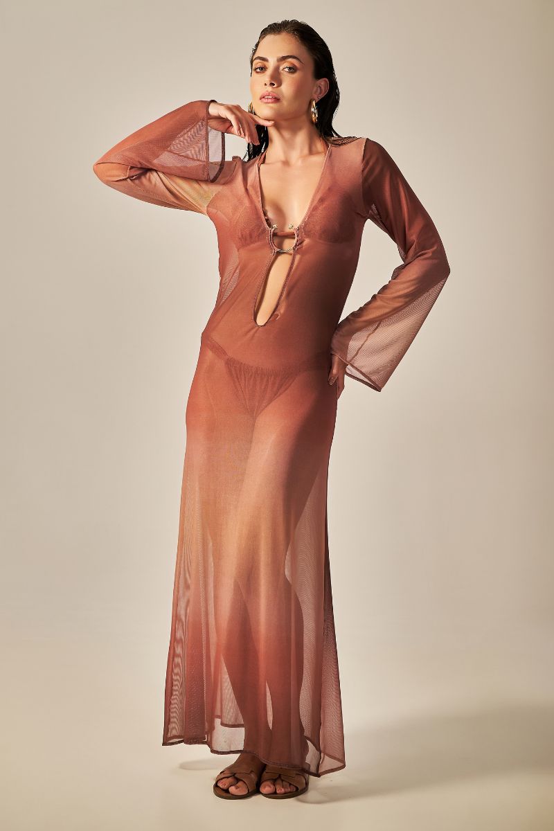 TÚNICA CAFÉ DEGRADADA