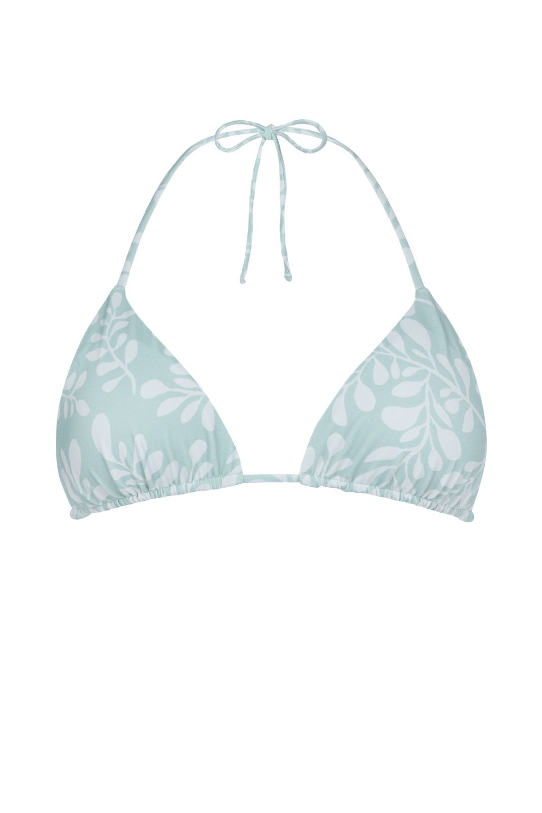 BIKINI AZUL CLARO CON FLORES BLANCAS