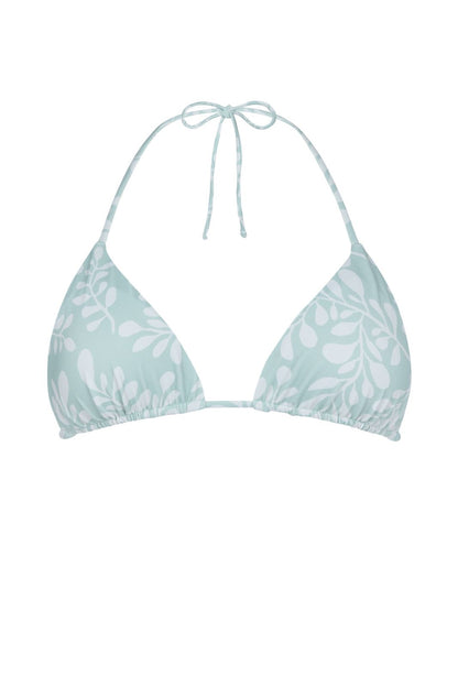 BIKINI AZUL CLARO CON FLORES BLANCAS