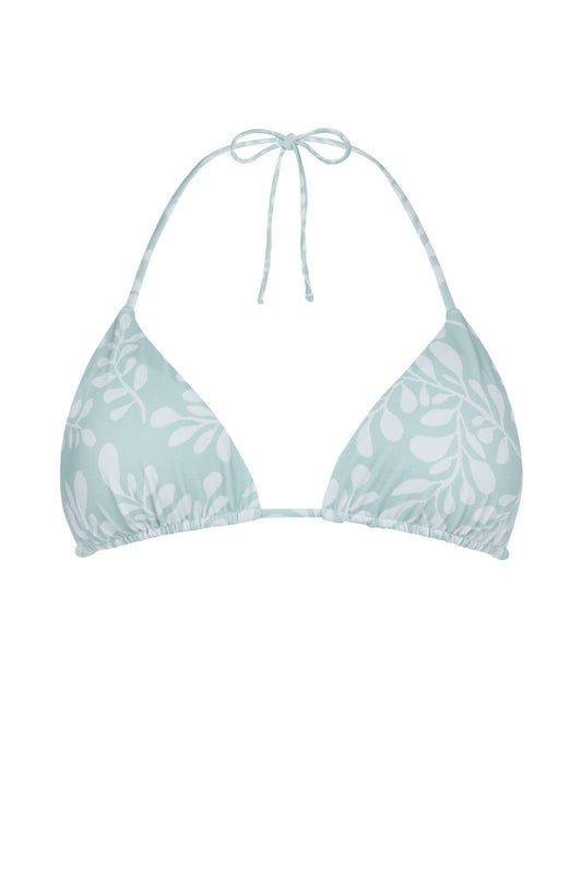 BIKINI AZUL CLARO CON FLORES BLANCAS