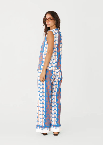 CHALECO AZUL Y NARANJA