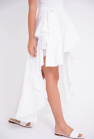 FALDA FLAMENCA BLANCA