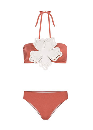 BIKINI LADRILLO CON FLOR